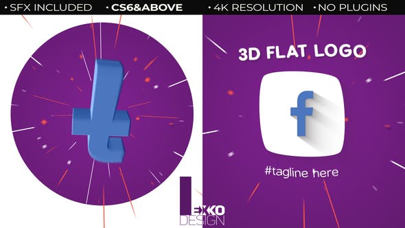 Videohive 3D Flat Logo 22660212