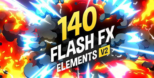 Videohive 140 Flash FX Elements  v.2