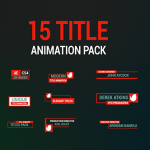 Videohive 15 Title Animation Pack 15004716