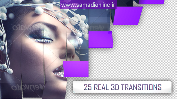 Videohive 25 3D Transitions Pack 6877635
