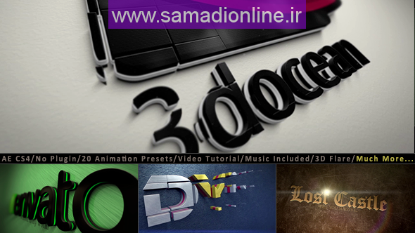 Videohive 3D Logo Title Animation Kit 9601635