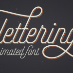 Videohive Animated Lettering Font 16820702