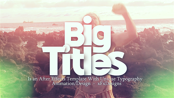 Videohive Big Titles SlideShow Typography 9847063