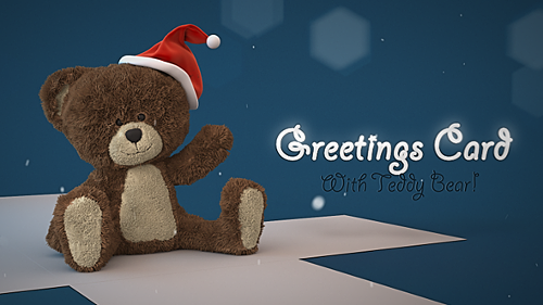Videohive Christmas Teddy Bear Greetings 13892821