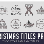 Videohive Christmas Titles Pack 20974428