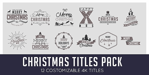 Videohive Christmas Titles Pack 20974428