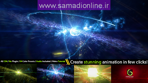 Videohive Cinematic Space Particles Explosion Logo Intro