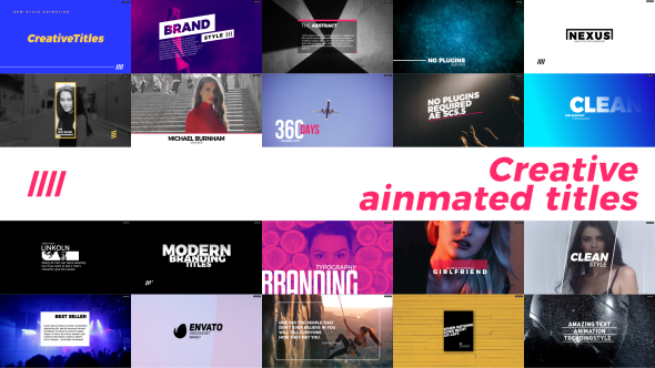 Videohive Creative Animated Titles 21373674