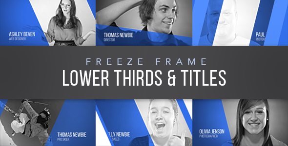 Videohive Freeze Frame Lower Thirds 17275098