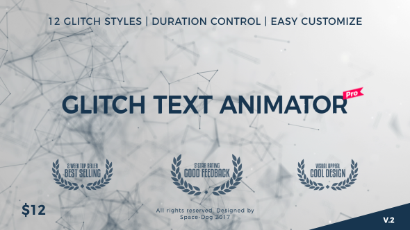 Videohive Glitch Text Animator PRO 20591425