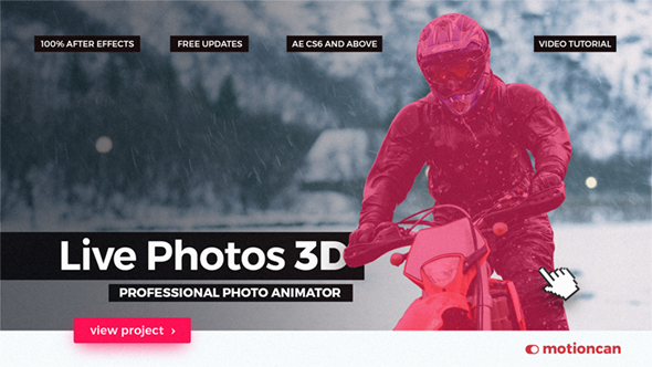 Videohive Live Photos 3D - Professional Photo Animator 20365048