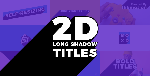 Videohive Long Shadow Titles 21340659