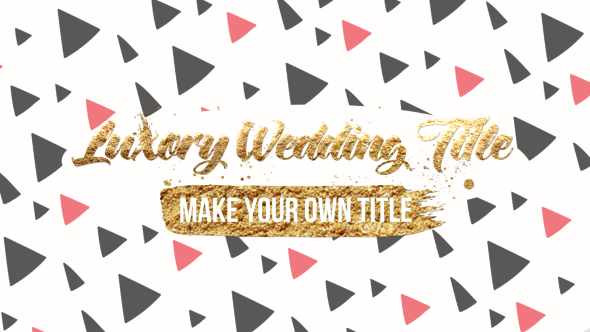 Videohive Luxory Wedding Title Kit 15597193