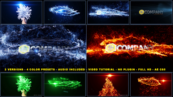 Videohive Magical Particles Vortex Logo Reveal 5086083