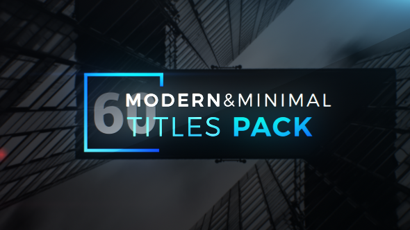 Videohive Modern Minimal Titles Pack 19648545