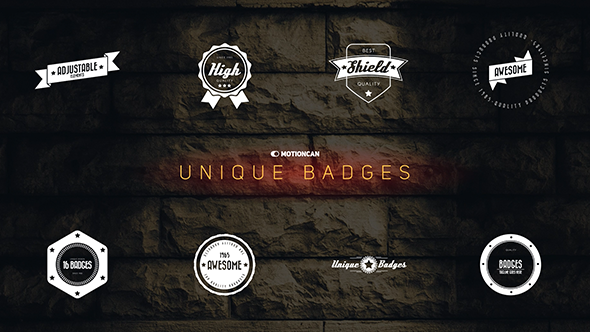 Videohive Unique Badges 17142042