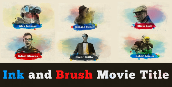Videohive Ink and Brush Movie Title 11922353