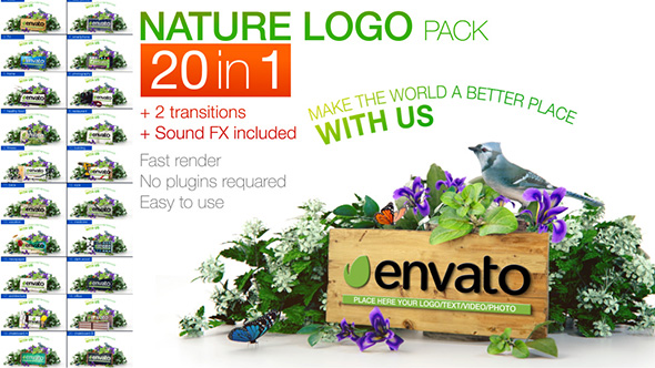 Videohive Nature Logo Pack 19371655