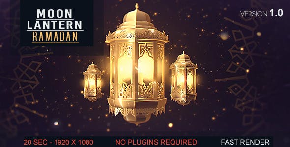 Videohive Lantern Moon Ramadan Ident 20007596