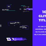 Videohive 10 Glitch Titles 20200473