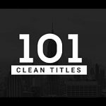 Videohive 101 Clean Titles Pack 19881916