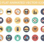 Videohive 120 Flat Animated Vector Icons 16503052