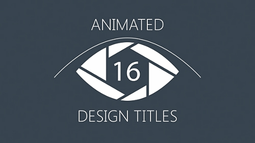 Videohive 16 Animated Design Titles 19277700