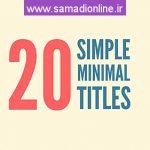 Videohive 20 Simple Minimal Titles