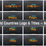 Videohive 201 World Countries Logo Titles - Mega Pack 22428109