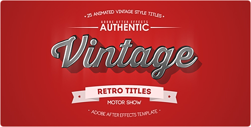 Videohive 25 Animated Vintage Titles