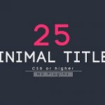 Videohive 25 Minimal Titles