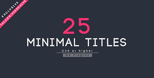 Videohive 25 Minimal Titles