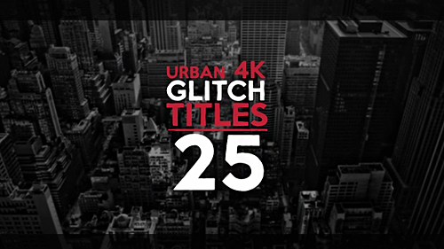 Videohive 25 Urban Glitch Titles 17281598