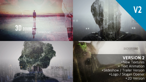 Videohive 2D and 3D Double Exposure Pack 14944729