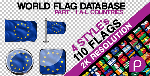 Videohive 2K World Flag Database Part-1