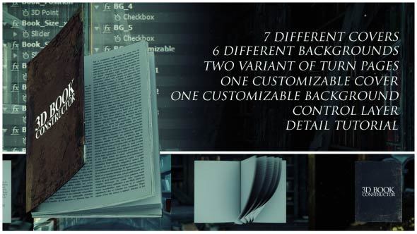 Videohive 3D Book Constructor 15076094