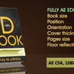 Videohive 3D Book on Reflecting Floor with Flipping Pages 4307578