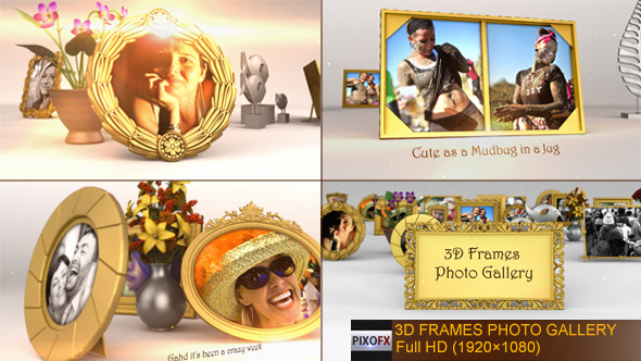 Videohive 3D Frames Photo Gallery 7085311