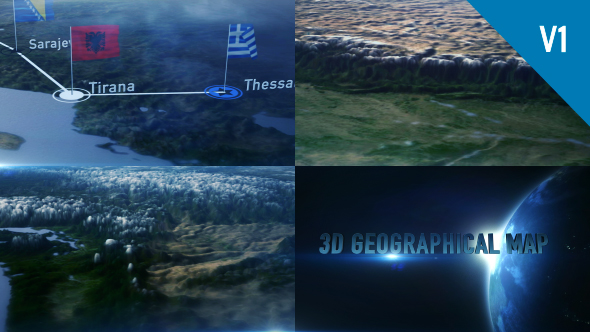 Videohive 3D Geographical Map 19114981