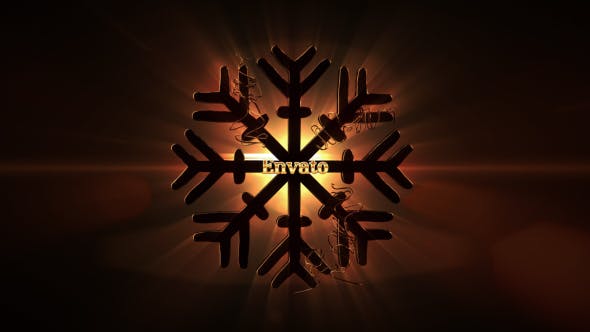 Videohive 3D Gold Christmas Titles - Opener 19104526