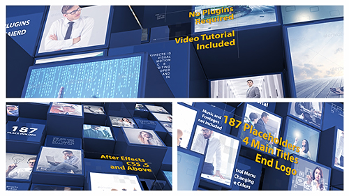 Videohive 3D Mosaic Corporate Intro 21246249