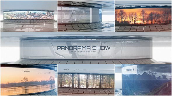 Videohive 3D Panorama Sci-Fi Video Displays 21364924