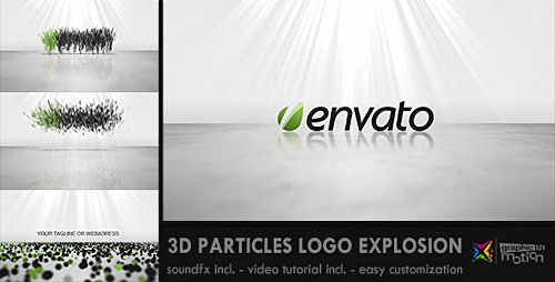 Videohive 3D Particles Logo Explosion