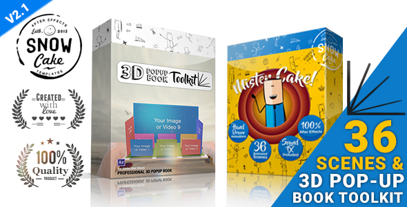 Videohive 3D Pop-Up Book Toolkit 19845454