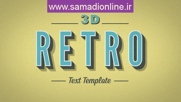 Videohive 3D Retro Kinetic Typography 9596311