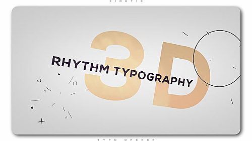Videohive 3D Rhythm Typography Intro 20487522