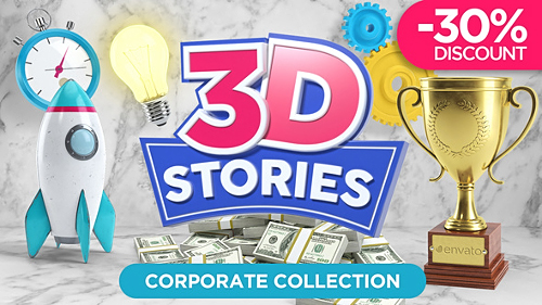 Videohive 3D STORIES - Icons Explainer Toolkit 21562016