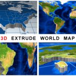 Videohive 3d Extrude World Map 11532926