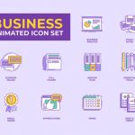 Videohive 40 Animated Business Icon Set 22531764