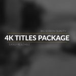 Videohive 4K Broadcast Titles Package 17535135